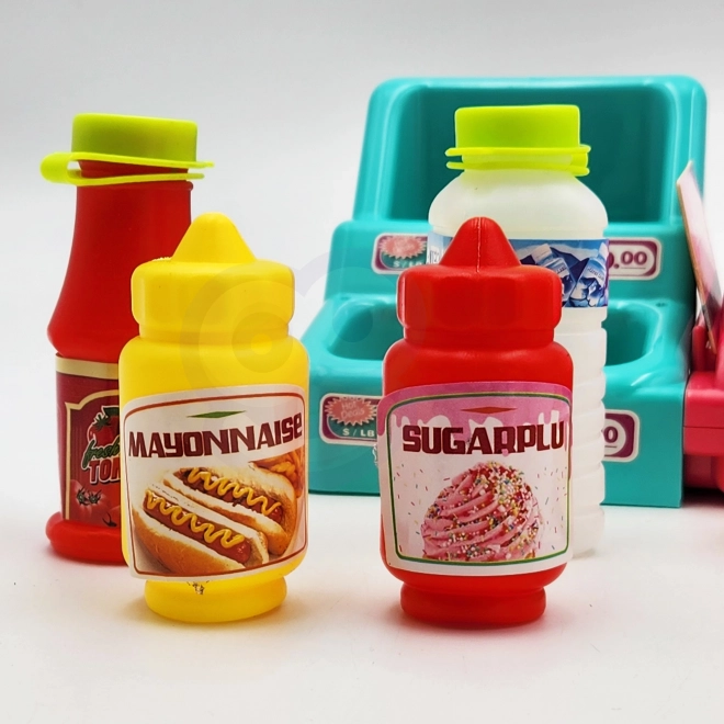 WOOPIE Kinderkasse mit Regal und Zubehör rosa