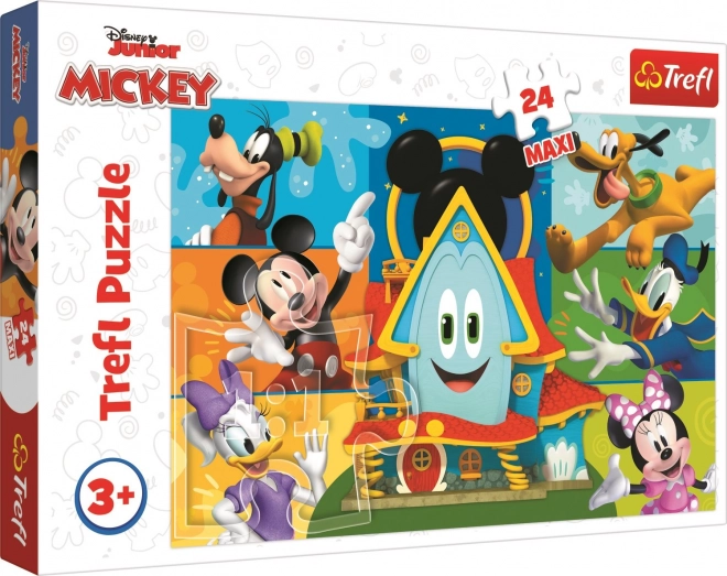 Puzzle Mickey Mouse Clubhouse: Micky Maus und Freunde Maxi 24 Teile