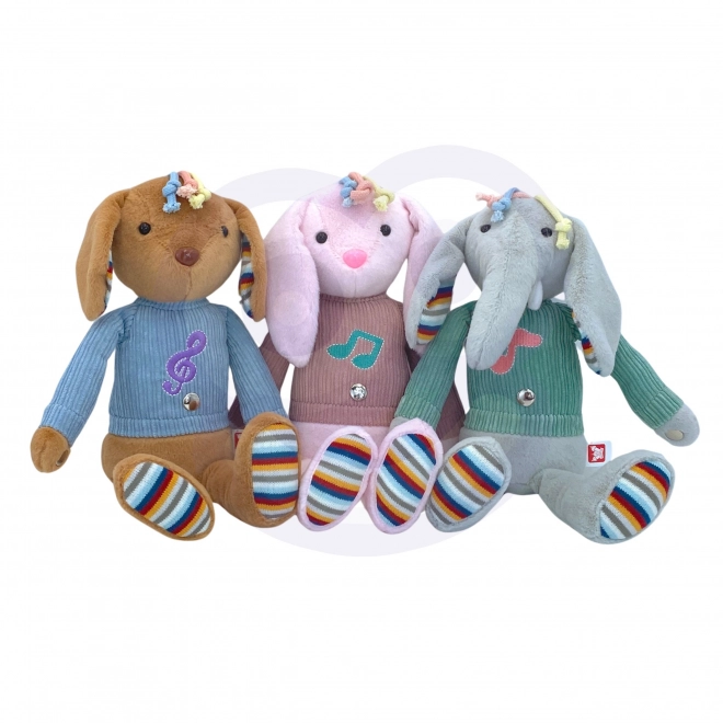 Interaktives Kuscheltier Hase mit Licht und Musik