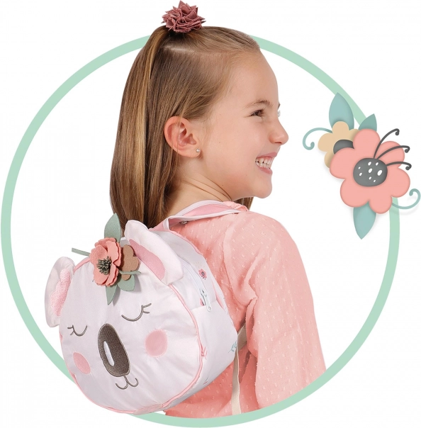 DeCuevas klappbarer Puppenwagen mit Rucksack Koala 81 cm
