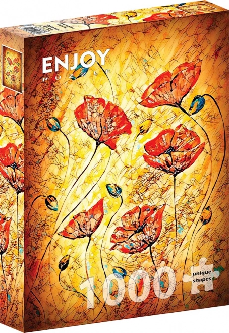 ENJOY Puzzle Rote Mohnblumen 1000 Teile