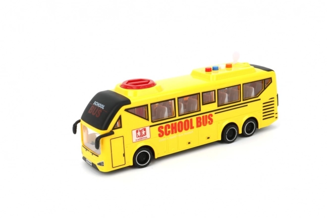 Gelber Schulbus Spielzeug im Maßstab 1:16