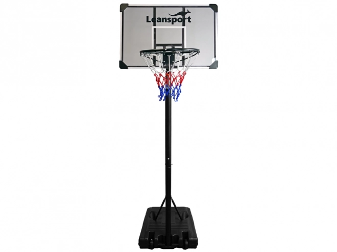 Basketballkorb auf Rollen für den Garten 260 cm Schwarz