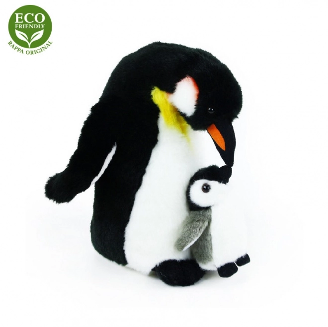 Pinguin mit Jungtier 22 cm aus Plüsch – Umweltfreundlich