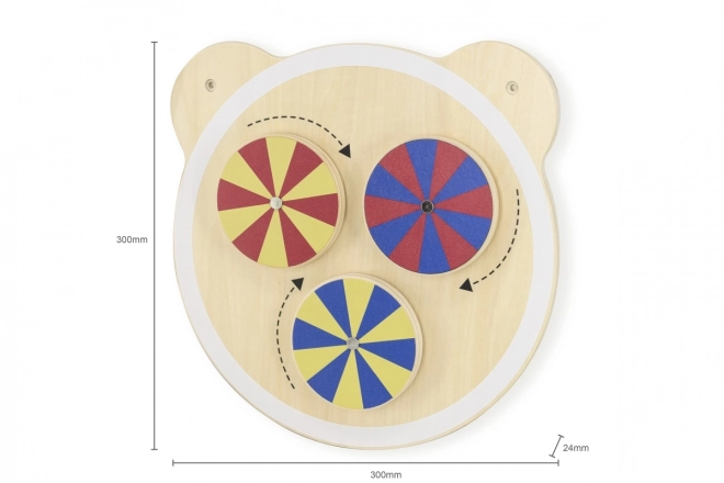 Holzbären-Wandspiel für Kinder