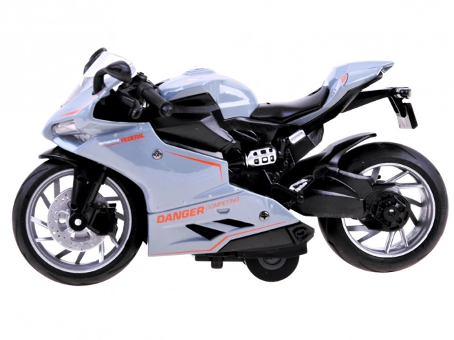 Diecast Motorrad mit Aufziehmechanismus