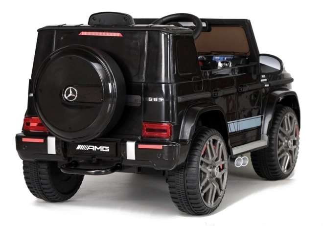 Schwarzer Mercedes G63 AMG Elektroauto für Kinder