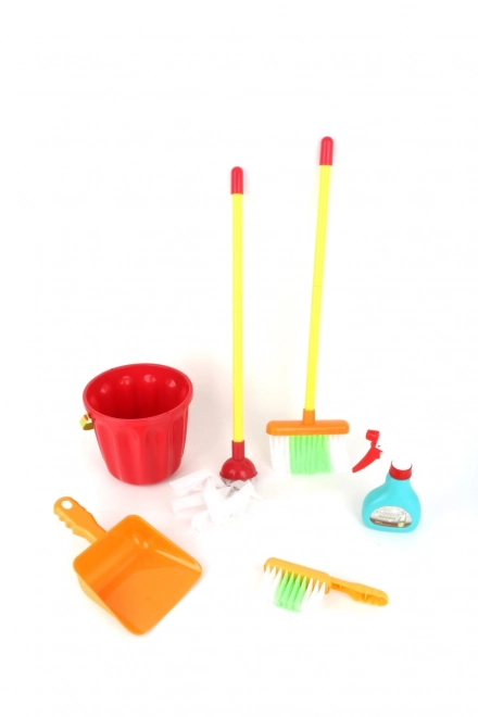 Reinigungsset für Kinder im Eimer