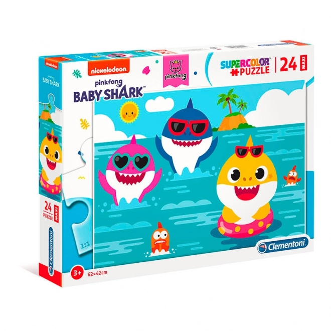 Maxi Puzzle 24 Teile - Baby Shark