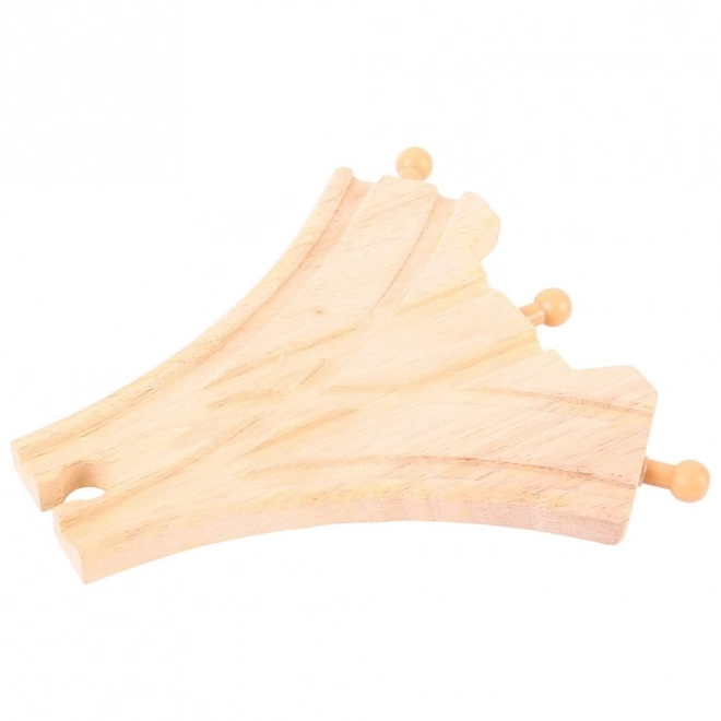 Bigjigs Rail Holzschienen Dreifachweiche Set