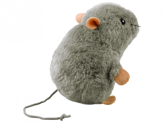 Graues Plüschmaus 13cm