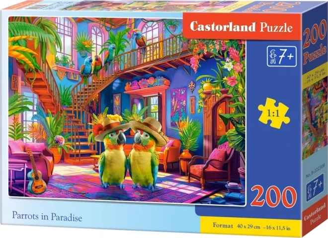 Puzzle Papageien im Paradies