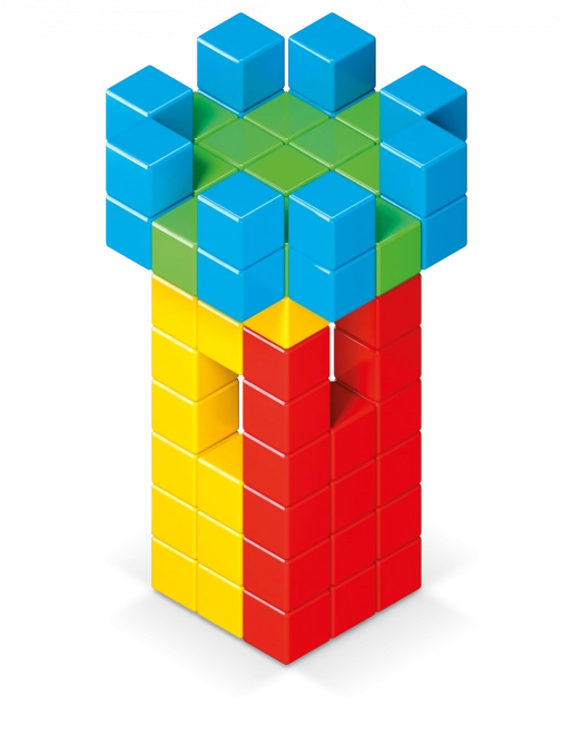 Geomag Magicube Vollfarbe 64 Teile