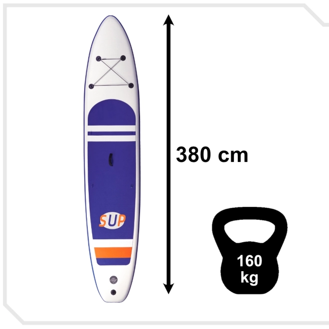 Paddleboard Aufblasbares SUP-Board mit Zubehör 380cm 160kg