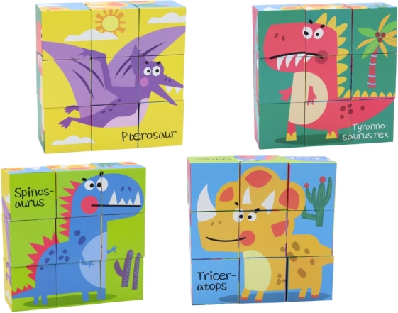 6 in 1: sechs Dinosaurier in einem Set
