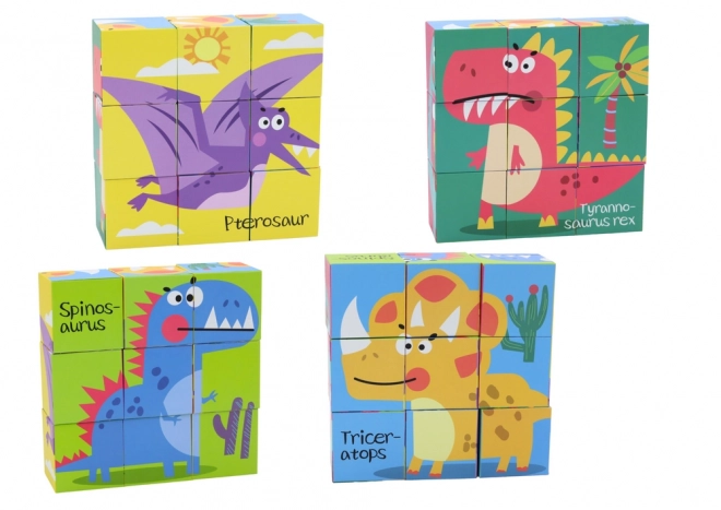 Edukative Puzzle 6-in-1 Bausteinset Dinosaurier