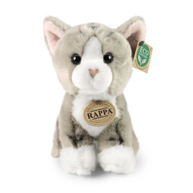 Graue Plüschkatze 18 cm umweltfreundlich