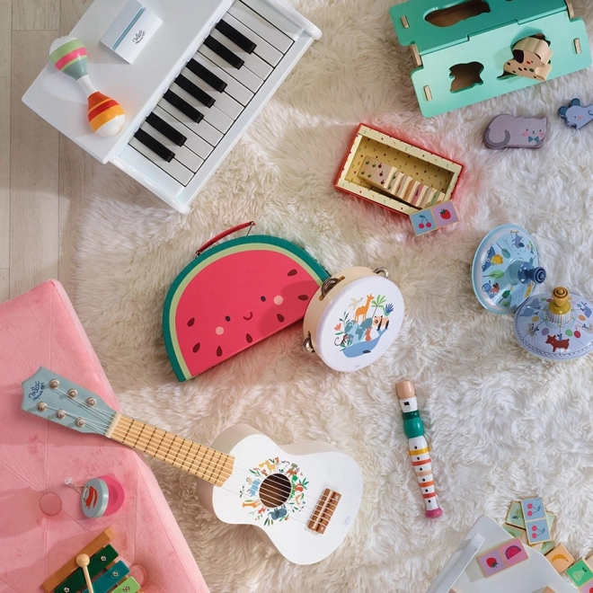 Vilac Mehrfarbige Holzflöte für Kinder