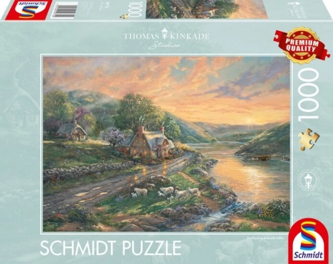 Puzzle Svítání im Emerald Valley 1000 Teile