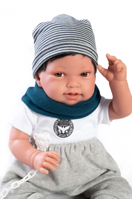 Realistische Babypuppe Antonio Juan mit Weichem Stoffkörper - 42 cm