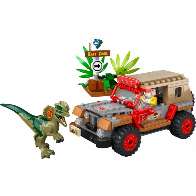 Lego Jurassic Park Dilofozaurus-Attacke