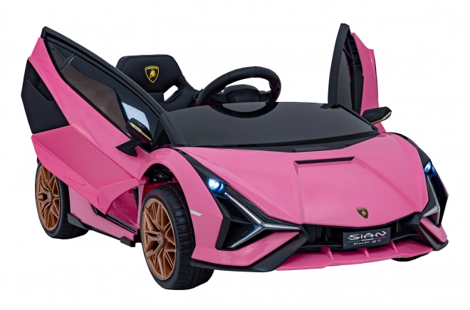 Lamborghini SIAN Kinderauto mit Batterie und Fernbedienung – Rosa