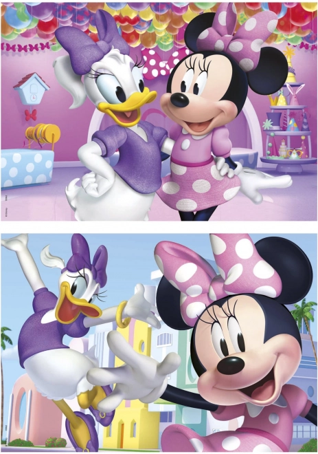 Holzpuzzle Minnie und Daisy