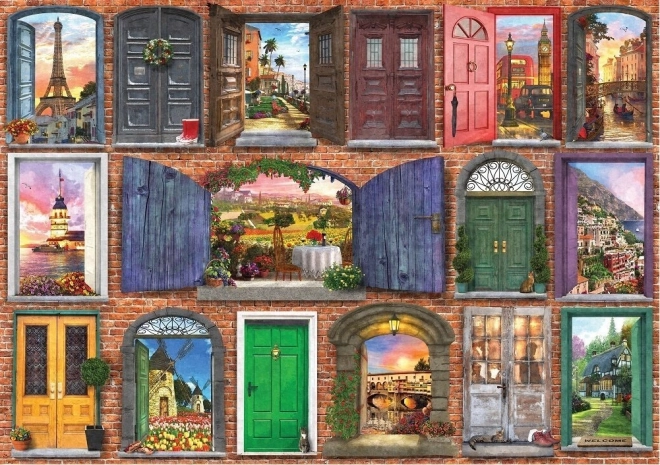 Puzzle Türen Europas 1000 Teile