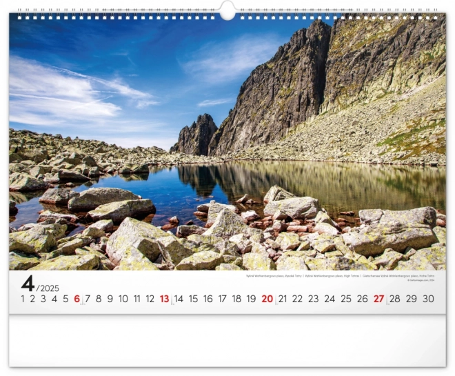 Notique Wandkalender Magische Tatra 2025, 48 x 33 cm