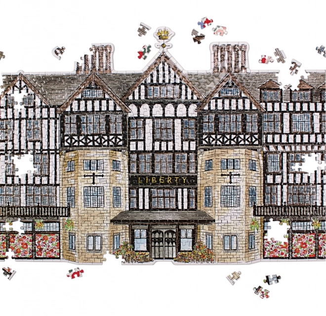 Beidseitiges Puzzle Liberty London Tudor Gebäude 750 Teile