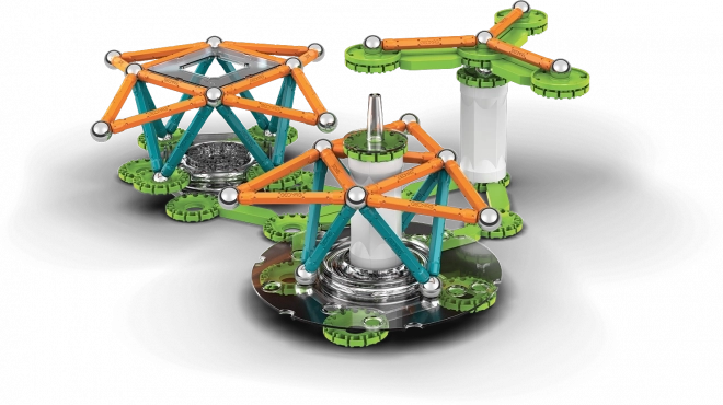 Geomag Mechanics Bewegliche Zahnräder Magnetische Bausteine