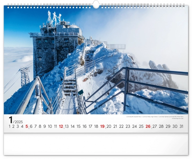 Notique Wandkalender Magische Tatra 2025, 48 x 33 cm