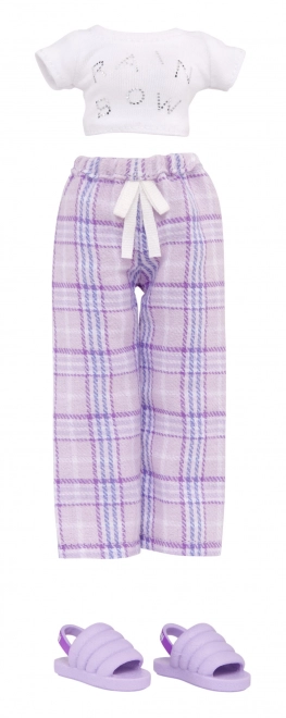 Rainbow High Junior Modepuppe im Pyjama - Violet Willow