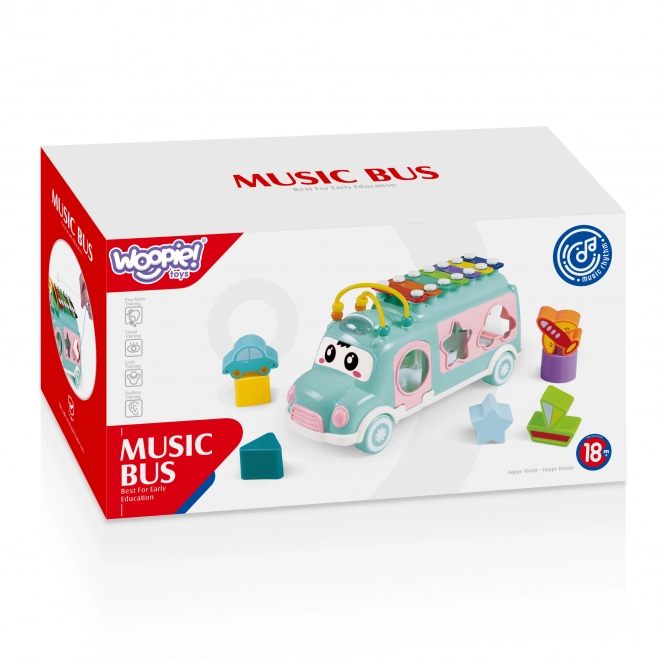 Muzykalisches Auto Sortierer mit Xylophon Grün