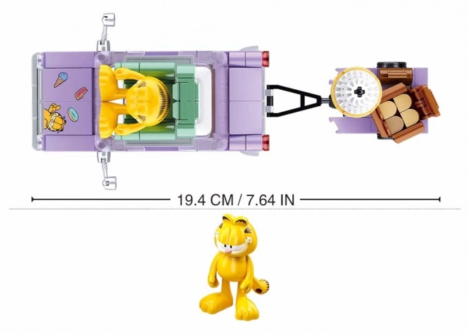 Garfield verrückte Fahrt Bauset