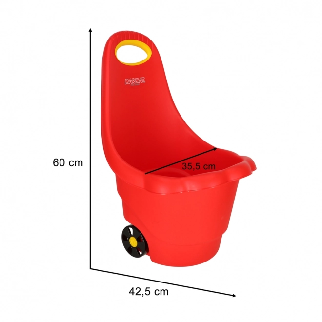 Roter multifunktionaler Kinderwagen Stokrotka