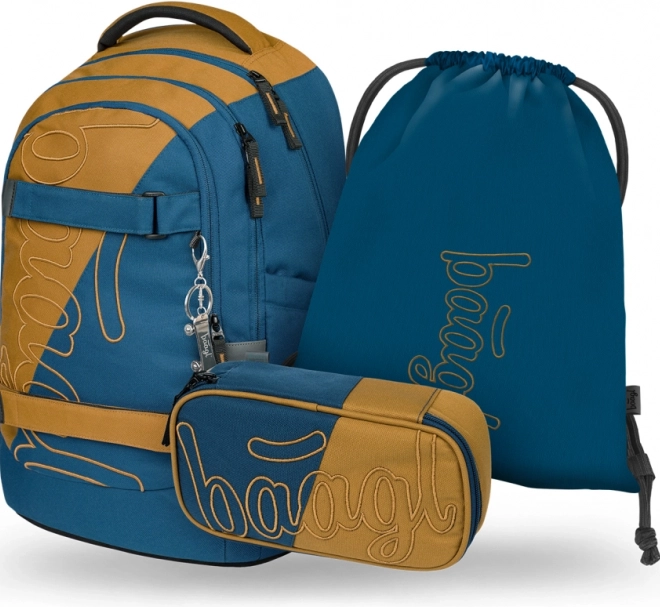 Sada Baagl Skate Max Duo: Rucksack, Federmäppchen und Beutel