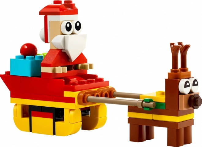Santas Schlittenfahrt Bausteine