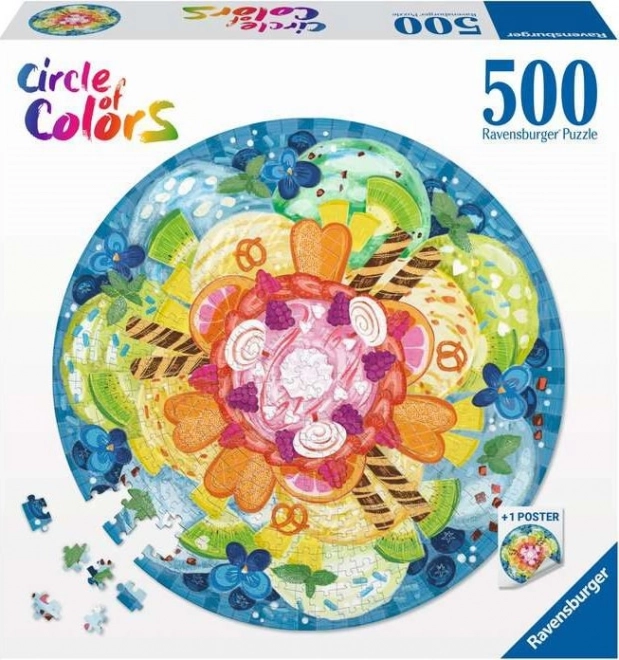 Ravensburger Puzzle 500 Teile - Farbpalette Eiscreme