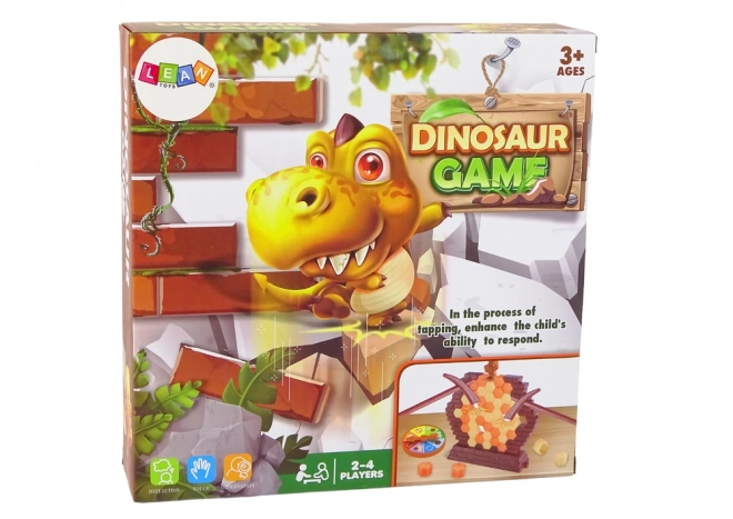 Geschicklichkeitsspiel Dino in Schwierigkeiten