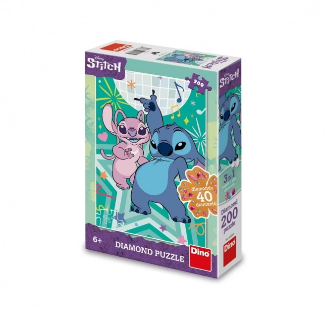 Stitch Puzzle mit Diamanten 200 Teile