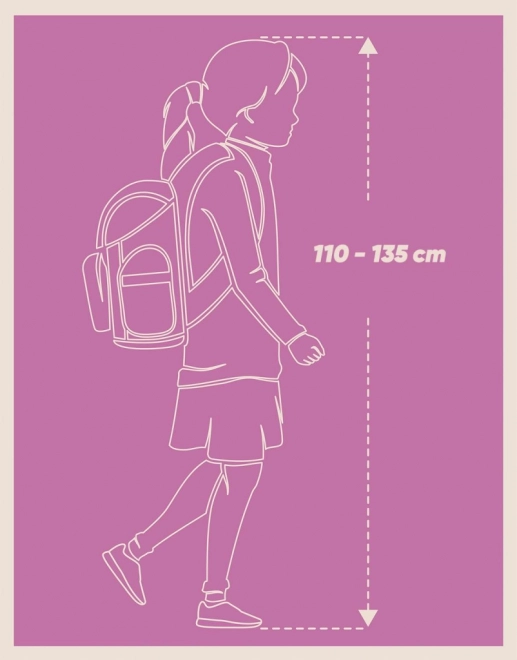 Baagl Schulrucksack-Set Zippy Rosa