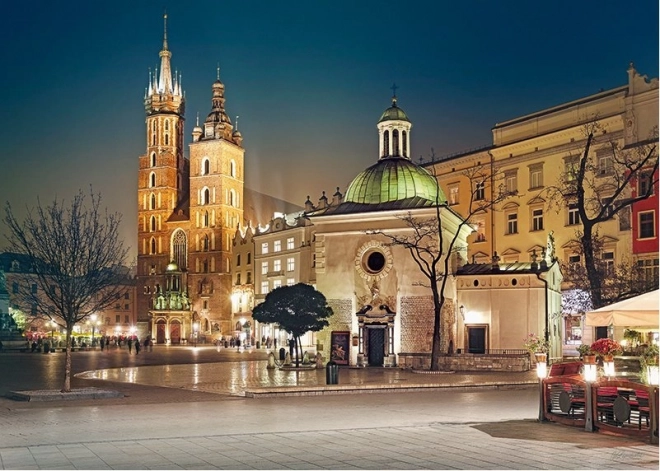 Beeindruckendes Nachtmotiv von Krakau