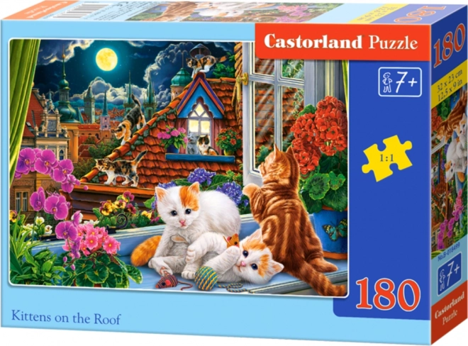 Katzen auf dem Dach Puzzle 180 Teile