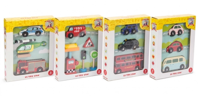 Le Toy Van Rettungsfahrzeug-Set aus Holz