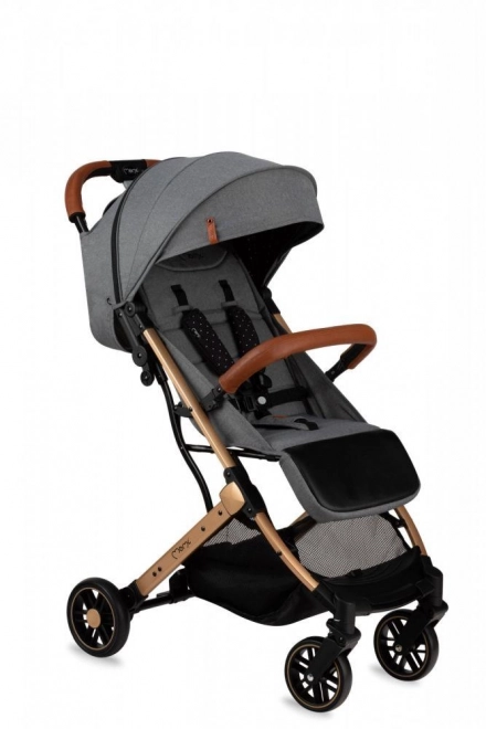 Sportkinderwagen MoMi Estelle Grau mit Goldrahmen