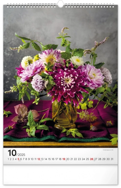 Notique Wandkalender Blumensträuße 2025