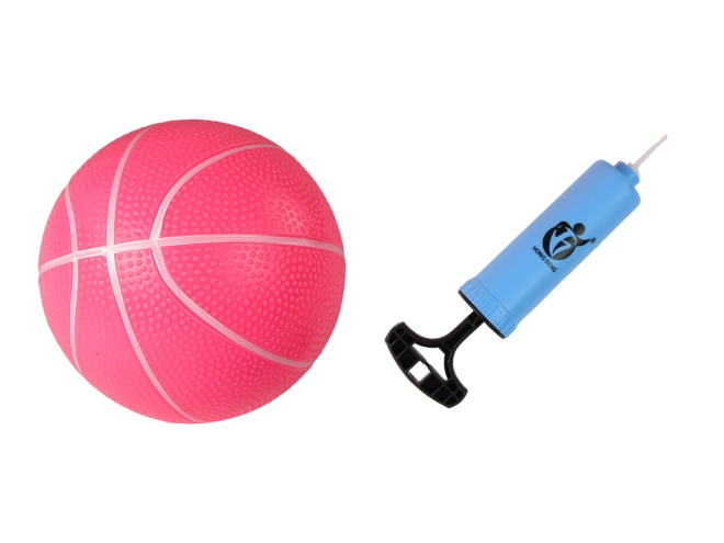 Rosa Basketball und Pumpe