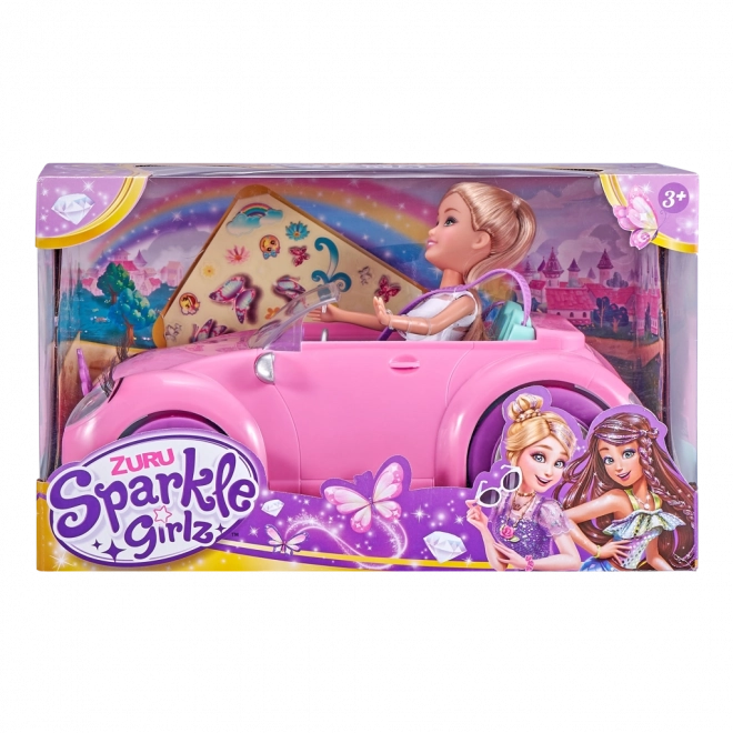 Sparkle Girlz Puppe mit Cabrio