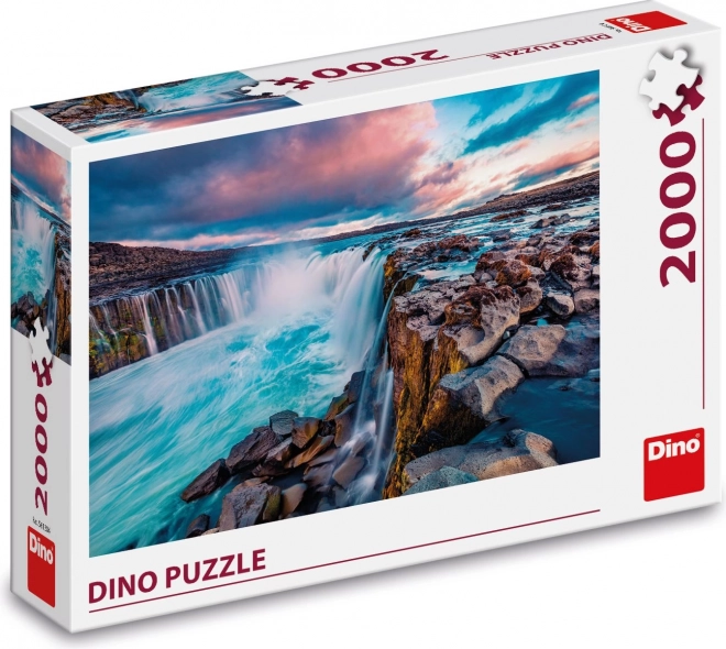 Dino Puzzle Wasserfall Selfoss 2000 Teile